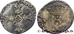 HENRI IV LE GRAND Huitième d&nbsp;écu, croix feuillue de face 1608 Atelier indéterminé TB