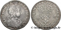 LOUIS XIV LE GRAND OU LE ROI SOLEIL Douzième d&nbsp;écu, portrait à la mèche courte 1644 Paris, Monnaie de Matignon TB+/TTB