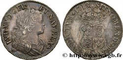 LOUIS XV DIT LE BIEN AIMÉ Écu dit  de France-Navarre  1718 Paris TTB+/SUP