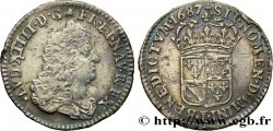 LOUIS XIV LE GRAND OU LE ROI SOLEIL Seizième d écu de Flandre 1687 Lille TB+
