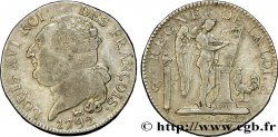 LOUIS XVI (MONARQUE CONSTITUTIONNEL)  Demi-écu dit &nbsp;au génie&nbsp;, type FRANÇOIS 1792 Paris TB+
