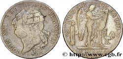 LOUIS XVI (MONARQUE CONSTITUTIONNEL)  Écu dit &nbsp;au génie&nbsp;, type FRANÇOIS 1793 Bordeaux TB+