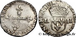 HENRY III Quart d écu, croix de face 1580 Rennes