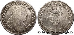 LOUIS XIV  THE SUN KING  Quarante-quatre sols de Strasbourg 1709 Strasbourg