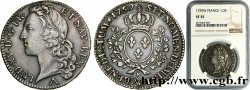 LOUIS XV DIT LE BIEN AIMÉ Demi-écu aux branches d’olivier, tête ceinte d’un bandeau 1759 Lille