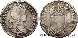 LOUIS XIV  THE SUN KING  Douzième d écu, portrait à la mèche longue 1659 Limoges