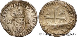 LIGUE. COINAGE AT THE NAME OF HENRY III Douzain aux deux H, 1er type 1591 Limoges