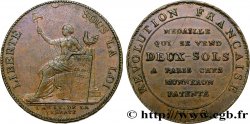 CONFIANCE (MONNAIES DE...) Monneron de 2 sols à la Liberté 1792 Birmingham, Soho