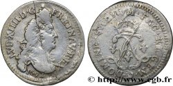 LOUIS XIV LE GRAND OU LE ROI SOLEIL Quatre sols aux deux L 1692 Lyon TB