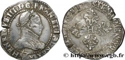 HENRY III Demi-franc au col plat 1587 Tours