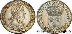 LOUIS XIII  Demi-écu, buste drapé et cuirassé (2e buste de Jean Warin) 1643 Paris, Monnaie de Matignon