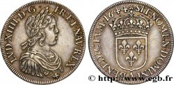 LOUIS XIV  THE SUN KING  Écu, portrait à la mèche courte 1644 Paris, Monnaie de Matignon