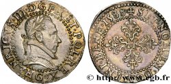 HENRY III Demi-franc au col plat 1588 Poitiers