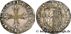 LOUIS XIII  Quart d écu de Navarre 1610 Saint-Palais