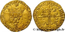 FRANCOIS I Écu d or au soleil à la petite croix, avec PSX (légende fautive de revers) 25/09/1540 Lyon