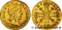 LOUIS XIV  THE SUN KING  Demi-louis d’or aux huit L, portrait à la mèche longue 1648 Paris