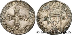 LOUIS XIV  THE SUN KING  Quart d écu, titulature côté croix 1645 Bayonne