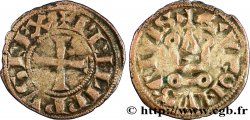 PHILIP III  THE BOLD  AND PHILIP IV  THE FAIR  Obole tournois à l O rond n.d. s.l.