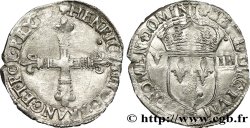 HENRY III Huitième d écu, croix de face n.d. Nantes