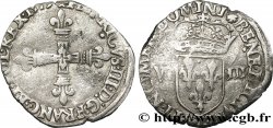 HENRI III Huitième d&nbsp;écu, croix de face n.d. Nantes