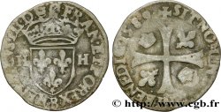 HENRY III Douzain aux deux H, 3e type 1589 Rouen