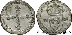 HENRY III Quart d&nbsp;écu, croix de face 1579 Rennes