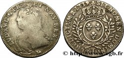LOUIS XV DIT LE BIEN AIMÉ Demi-écu aux branches d&nbsp;olivier, buste habillé 1739 Nantes TB+/TTB