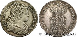 LOUIS XV DIT LE BIEN AIMÉ Écu dit &nbsp;de France-Navarre&nbsp; 1718 Lyon TTB/TTB+