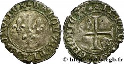 CHARLES VII LE VICTORIEUX Petit blanc aux trois lis n.d. Lyon TTB