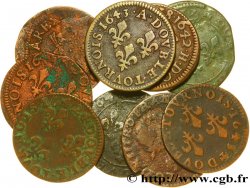 LOUIS XIII  Lot de 10 doubles tournois de Louis XIII n.d. s.l.