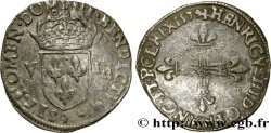 HENRY III Huitième d écu, croix de face 1579 Rennes