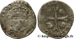 CHARLES X, CARDINAL OF BOURBON Douzain aux deux C, 1er type 1593 Lyon