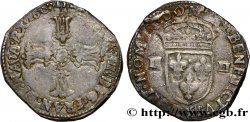 HENRI IV LE GRAND Quart d écu, croix feuillue de face 1603 Bordeaux