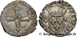 HENRI IV LE GRAND Huitième d écu, croix feuillue de face n.d. Nantes