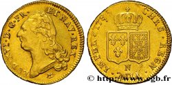 LOUIS XVI Double louis d’or aux écus accolés 1786 Montpellier TTB