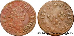 LOUIS XIII LE JUSTE Double tournois, type 14 1639 Bordeaux
