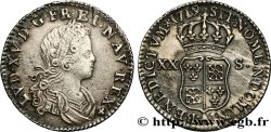 LOUIS XV DIT LE BIEN AIMÉ XX sols de Navarre 1719 Paris TTB+/SUP