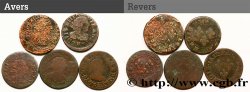LOUIS XIII LE JUSTE Lot de 5 doubles tournois de Louis XIII n.d. s.l.