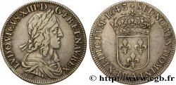 LOUIS XIII LE JUSTE Demi-écu, buste drapé et cuirassé (2e buste de Jean Warin) 1643 Paris, Monnaie de Matignon TTB/TTB+