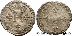 HENRI III Double sol parisis, 2e type 1578 Riom
