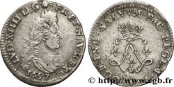 LOUIS XIV LE GRAND OU LE ROI SOLEIL Quatre sols aux deux L 1697 Tours