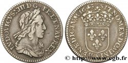 LOUIS XIII LE JUSTE Piéfort de poids quadruple du douzième d écu, 3e type, 2e poinçon de Warin 1643 Paris, Monnaie du Louvre TTB/TTB+