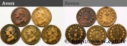 LOTES Lot de cinq pièces de 12 deniers dit  au faisceau , type FRANCOIS n.d. s.l.
