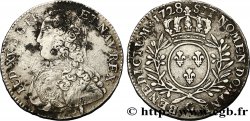 LOUIS XV DIT LE BIEN AIMÉ Demi-écu aux branches d&nbsp;olivier, buste habillé 1728 Poitiers TB+/TTB