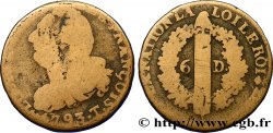 LA CONVENTION 6 deniers dit  au faisceau , type FRANÇOIS 1793 Nantes