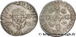 HENRI II Douzain aux croissants 1551 La Rochelle TB+/TTB