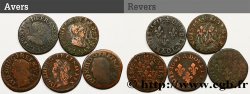 LOUIS XIII  Lot de 5 doubles tournois de Louis XIII n.d. s.l.