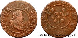 LOUIS XIII  Double tournois, type 8 1632 Lyon