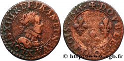 LOUIS XIII  Double tournois, type 2 1615 Amiens