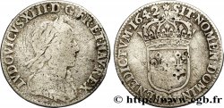 LOUIS XIII  Douzième d écu, buste drapé et cuirassé (2e buste de Jean Warin) 1642 Paris, Monnaie de Matignon